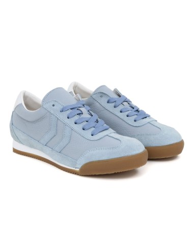 Blue leather Women's sneakers