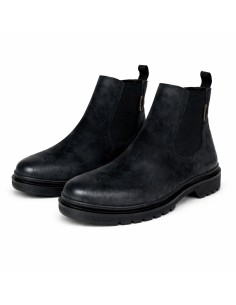Black leather boot
