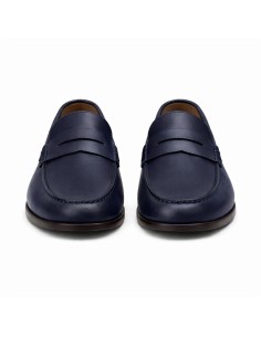 Mocassin de peau bleu DABERA-NAVY 2