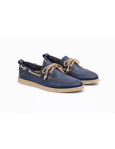 Nautique nubuck bleu NAMELA-MARINO