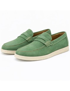 Mocassin suède vert NASURI-VERDE 2