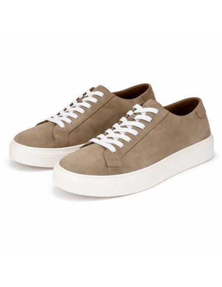 baskets nubuck cuir NESANA-GREY