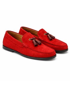 Red suede moccasin 2