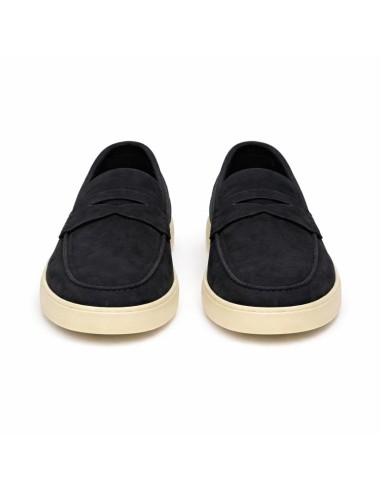 Mocassin suède bleu SAVORA-MARINO