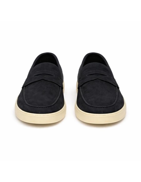 Mocassin suède bleu SAVORA-MARINO