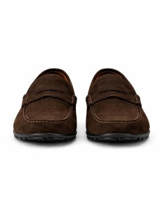 Brown suede moccasin 2