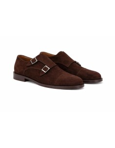 Brown suede monkstrap 2