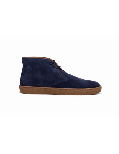 Blue suede boot