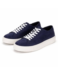 Sneakers de ante liso color azul 2