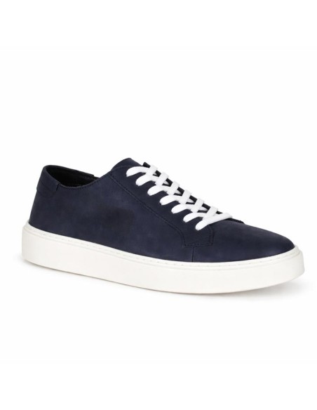 Sneakers de ante liso color azul