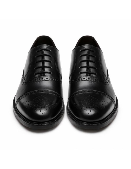 Black leather Oxford