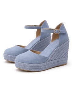Espadrilles femme lisse bleu W-AMELIA-JEANS 2