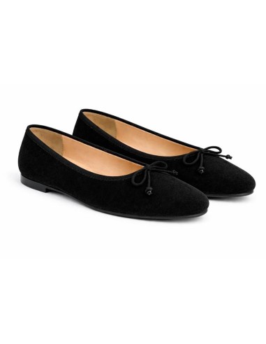 Black suede Ballet Flat