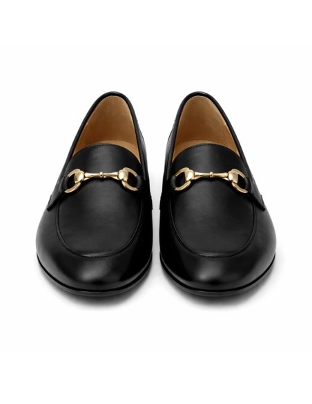 femmes mocassins de peau le noir W-MILUNA-BLACK