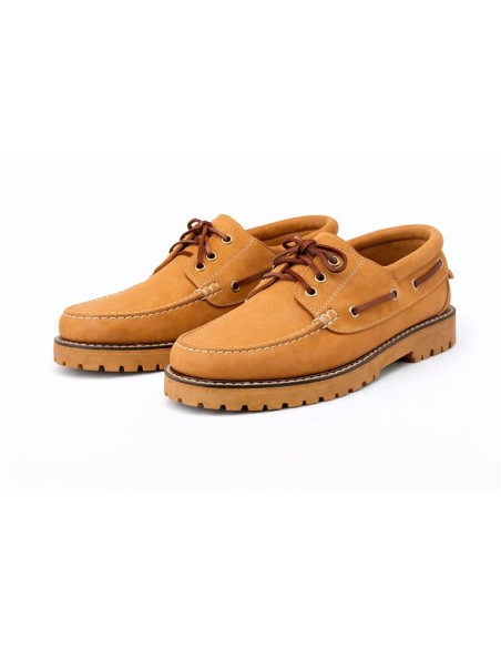 Beige suede Womens boat shoes