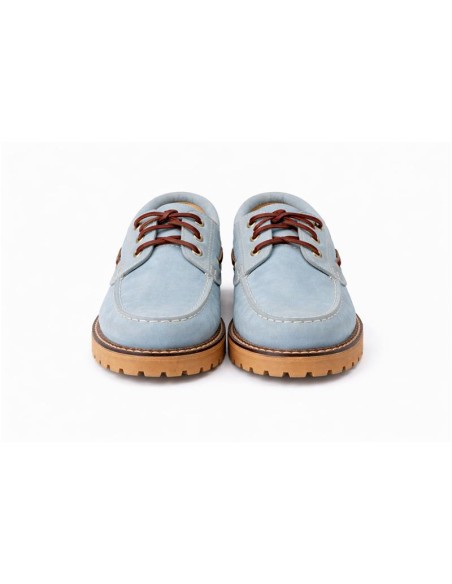 Chaussures bateau femme suède bleu W-NALENA-BLUE