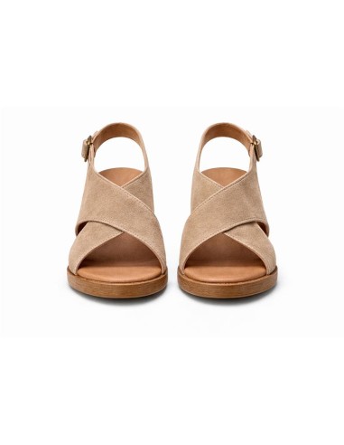 sandales femme suède beige W-SALENA-BEIGE