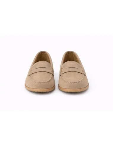 femmes mocassins suède beige W-SANUCA-TAUPE