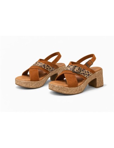 Light Brown suede women's sandals