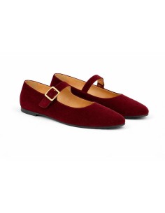 Ballerine suède Bordeaux W-VARILA-BURGUNDY