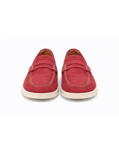 Burgundy suede moccasin 2