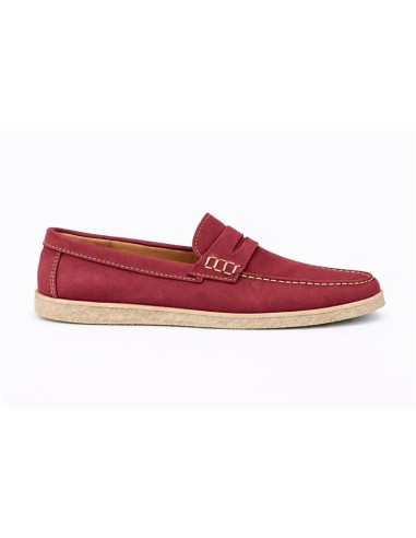 Mocassin suède Bordeaux NASURI-BURDEOS