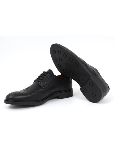 Derby de peau le noir MIEVEGA-BLACK