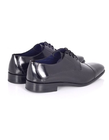 Derby de peau le noir PAKEL-BLACK