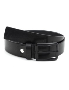Black leather belt