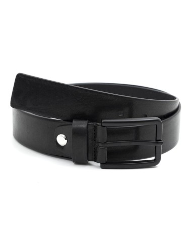 Black leather belt