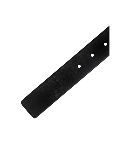 Black leather belt