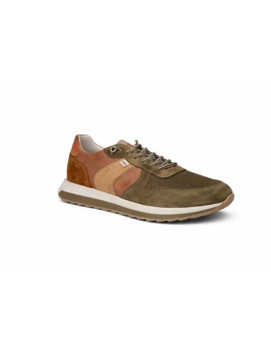 Brown suede sport shoe