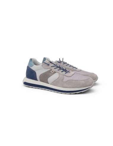 Grey suede sport shoe