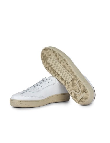 Sneakers de ante liso color blanco