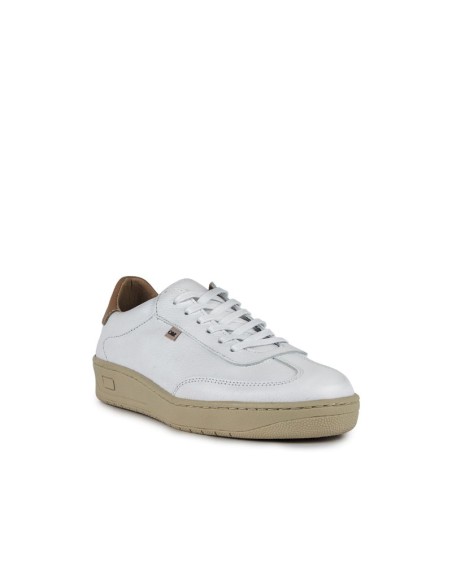 Sneakers de ante liso color blanco