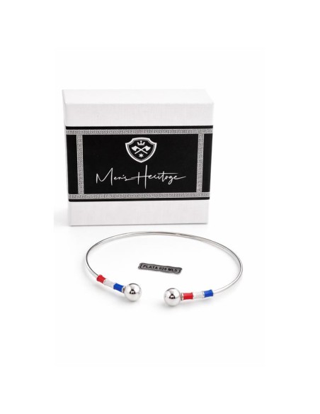 Bracelet en argent cuir-noir JWM-BRAFRA-PLATA