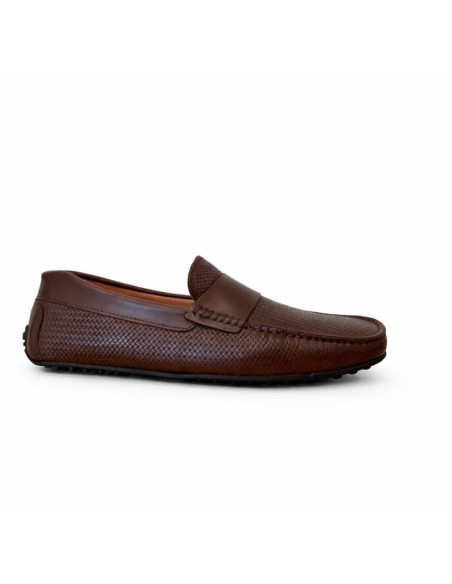 Mocassin de peau marron MOCBASKET-TESTA