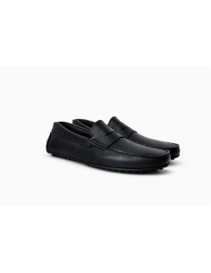 Mocassin de peau le noir MOCFAZ-NEGRO