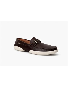 Brown leather moccasin 2