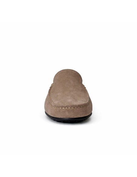 Beige suede moccasin