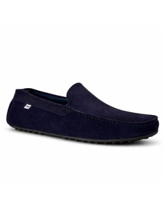 Mocassin de peau bleu MOCSAFLAG-MARINO 2