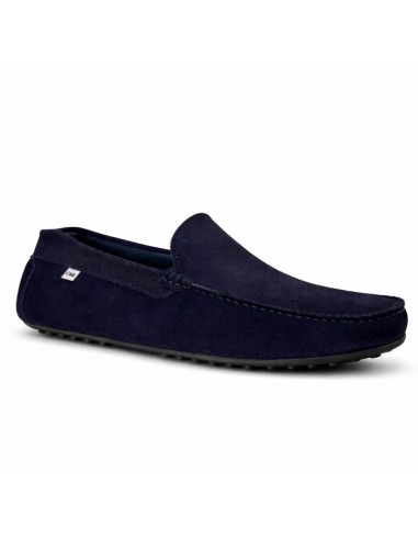 Mocassin de peau bleu MOCSAFLAG-MARINO