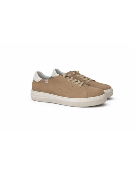 Beige nubuck sneakers