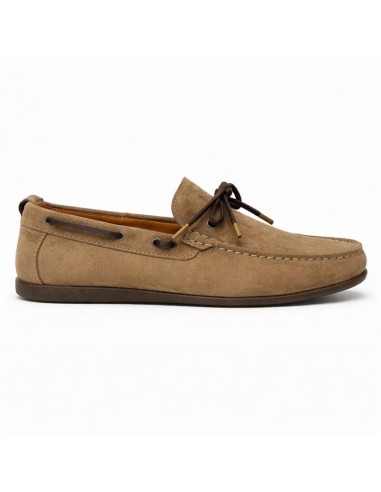 Mocassin suède beige SACONI-TAUPE
