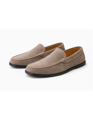 Mocassin suède beige SAMELA-TAUPE