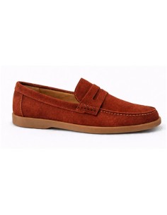 Mocassin suède rouge SAMORI-TEJA 2