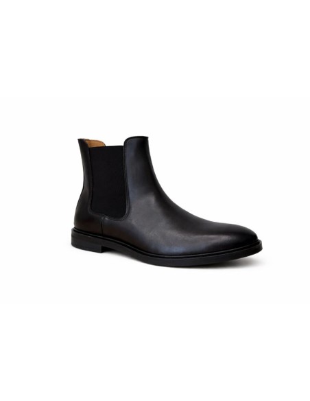 bottines chelsea de peau marron SIMERO-TESTA