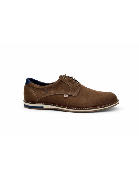Brown suede derby