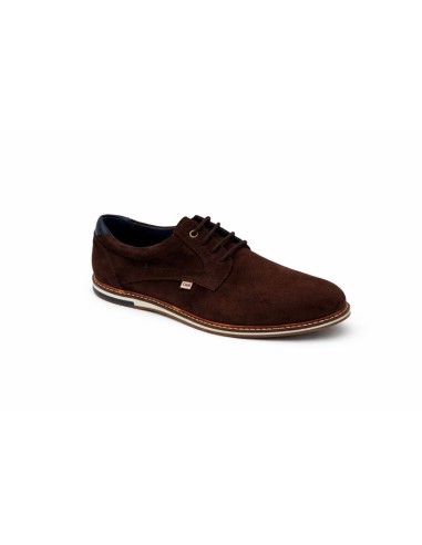 Brown suede derby