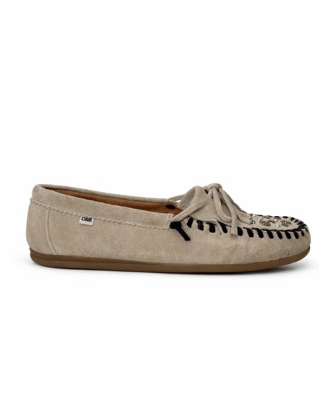 femmes mocassins suède beige W-MOCELE-SAND